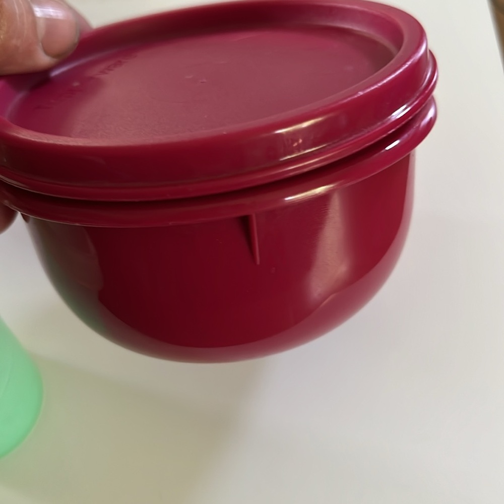 Tupperware 2 mini containers